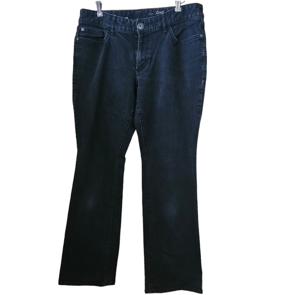 Eddie Bauer Jeans Black Curvy Boot Cut Jeans Size 10 - Picture 1 of 6